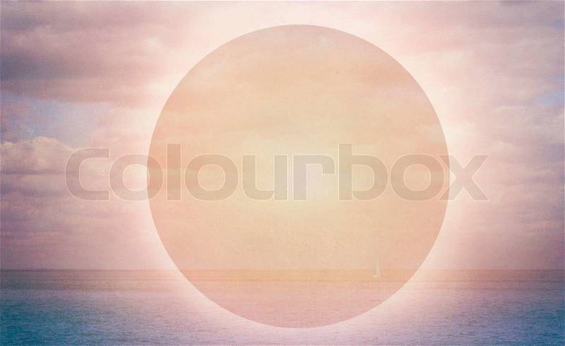 Abstract seascape , texture of paper, stock photo