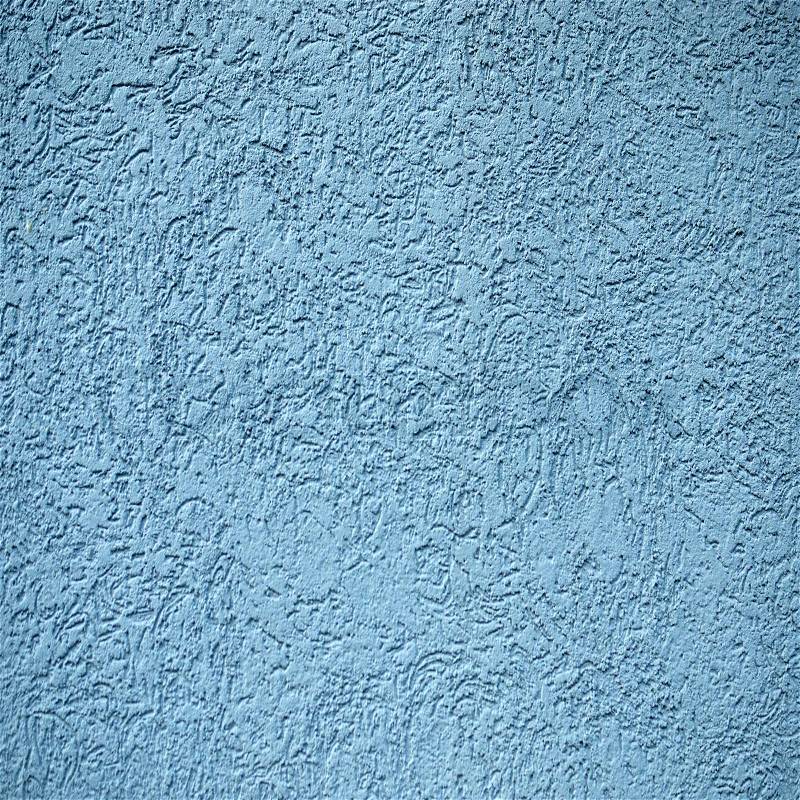 Blue concrete wall texture, stock photo