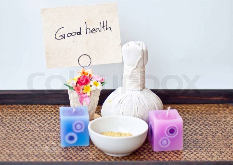Good health from massage ans spa, stock photo
