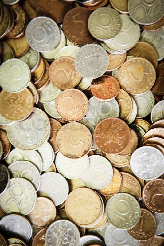 Coins Background, stock photo