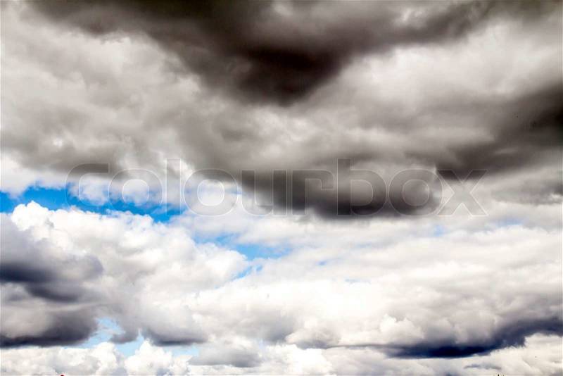 Blue sky clouds, stock photo