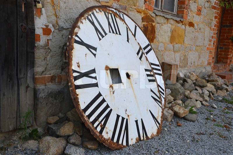 A tower clock dials, stock photo