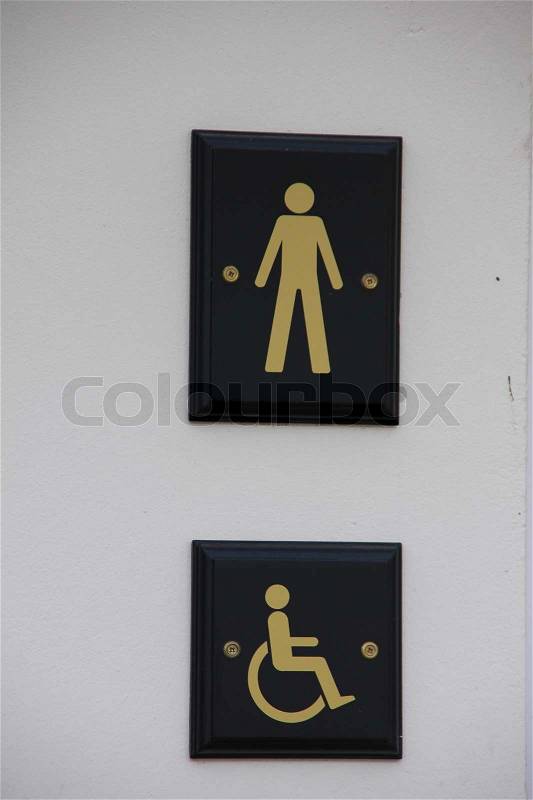 Toilets for men, stock photo