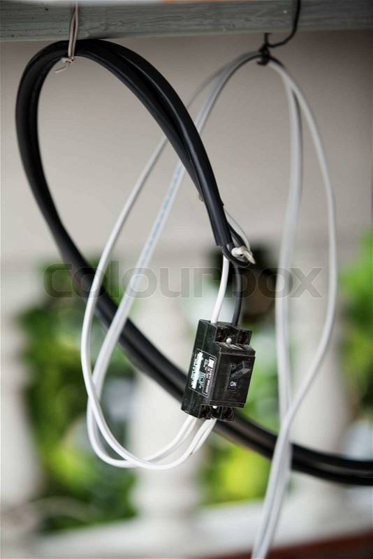 Switches, safety in the home, stock photo