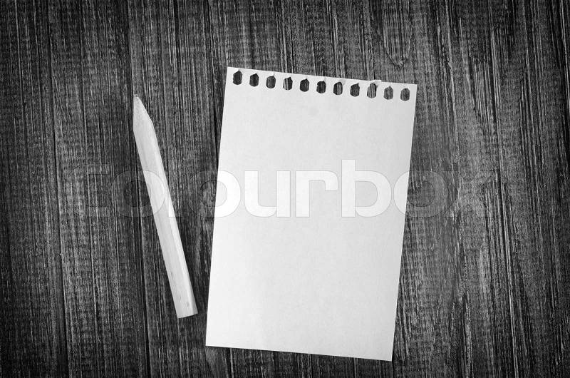 Notepad, stock photo