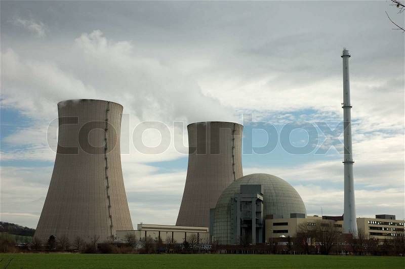 Atomic power plant, stock photo