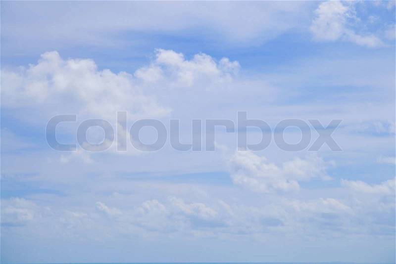 Clouds in the sky on a bright sunny skies of the day, stock photo