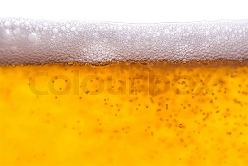 Beer bubbles, stock photo