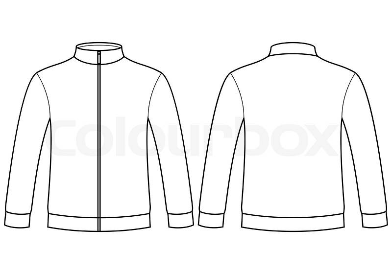 Blank sweatshirt template  Stock Vector Colourbox