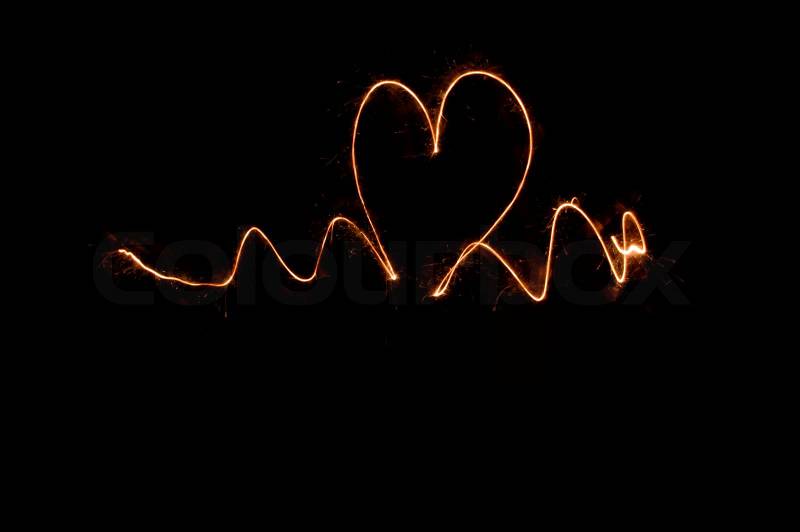 Firework Heart Rate, stock photo