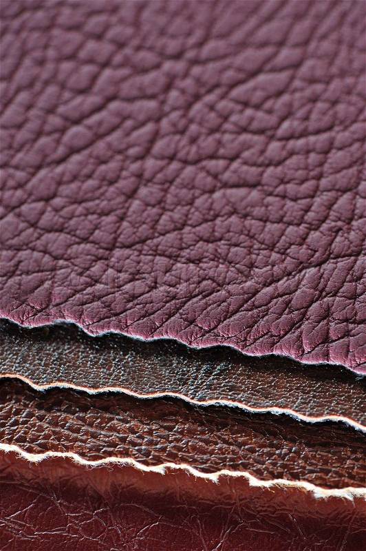 Artificial Leather Swatches, stock photo