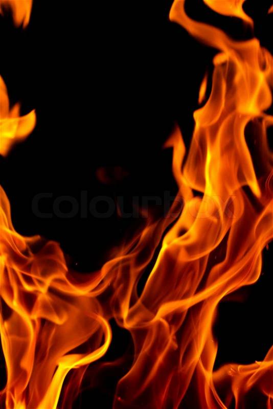 Abstract flames of fire, stock photo