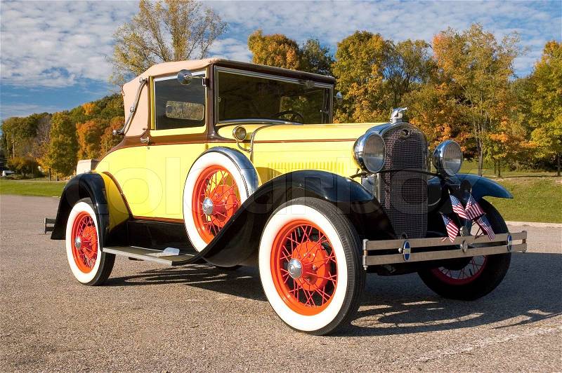 An old 1931 Ford Model \