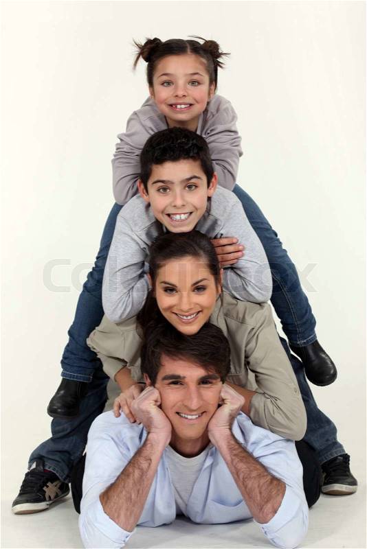 Family pyramid, stock photo