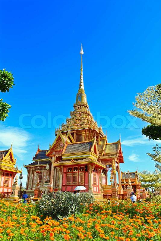 Thai Royal Crematorium in Bangkok Thailand, stock photo