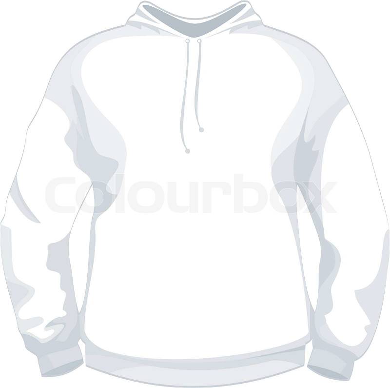 White jacket or sweater design template Stock Vector