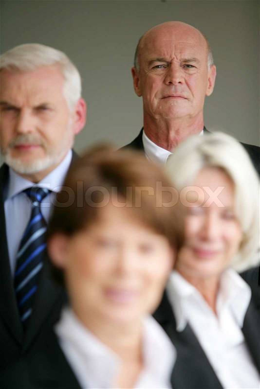 Old business team, stock photo