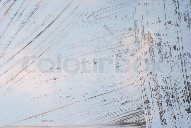 Grungy white background glass painted with white paint texture as a retro pattern layout, stock photo