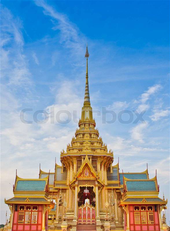 Thai royal funeral, stock photo