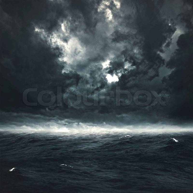 Stormy ocean. Abstract natural backgrounds for your design, stock photo