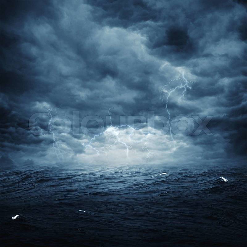 Stormy ocean, abstract natural backgrounds for your design, stock photo
