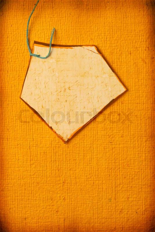 Paper tag, stock photo