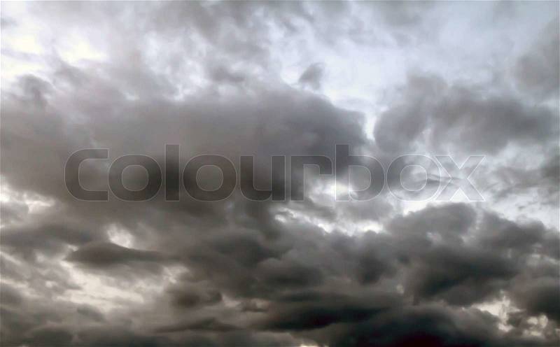 Stormy sky: natural background, stock photo