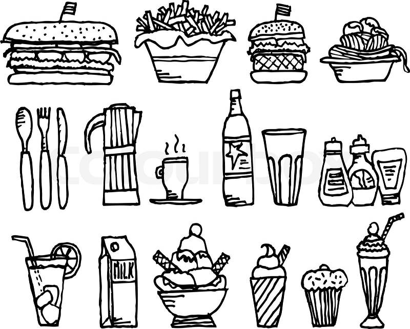 Food and drinks / Restaurant stuff, vector