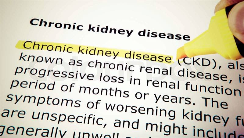 Chronic kidney disease, stock photo