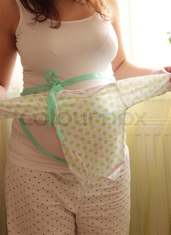 Beautiful pregnant woman tummy, stock photo