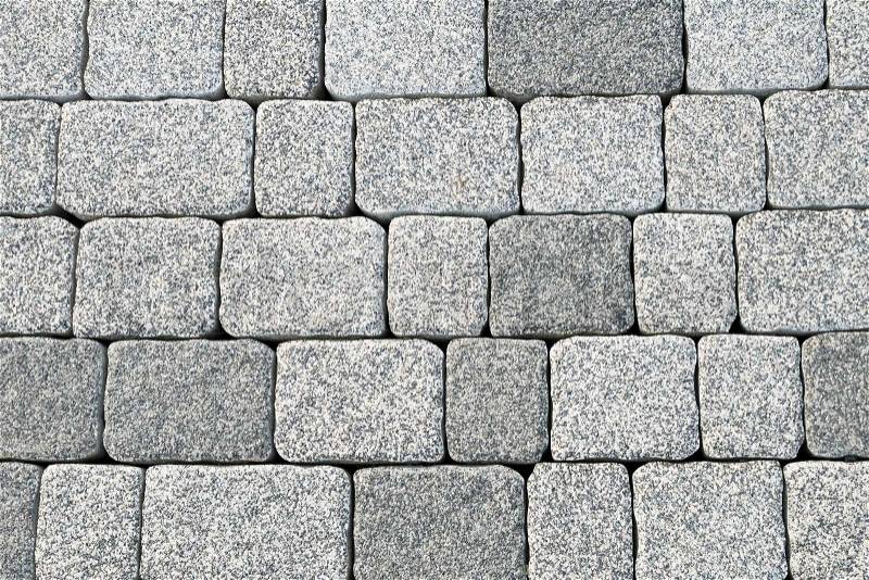 Abstract cobblestone pavement texture background, stock photo