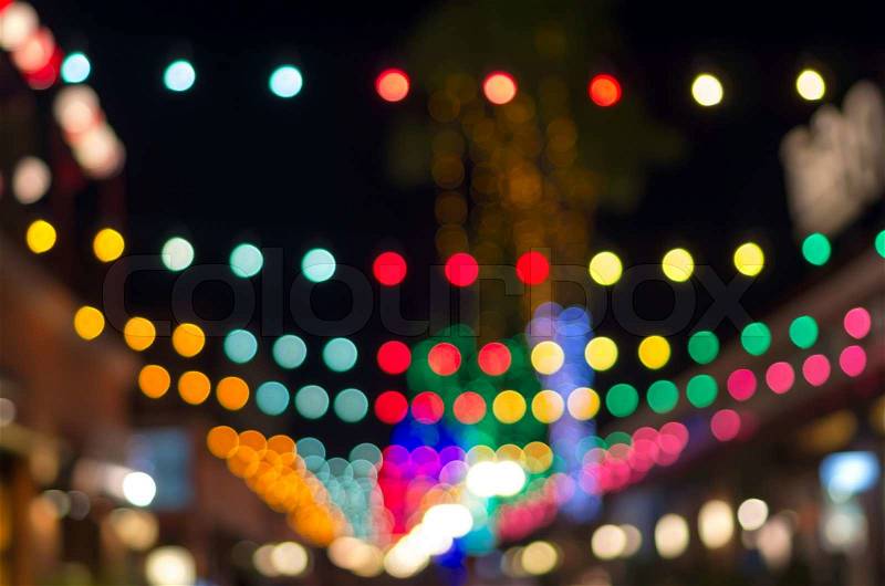 Blurred photo bokeh abstract lights background for new year party or christmas, , stock photo