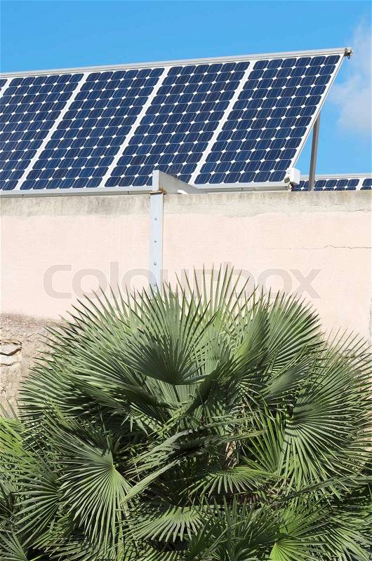 Solar panels, stock photo