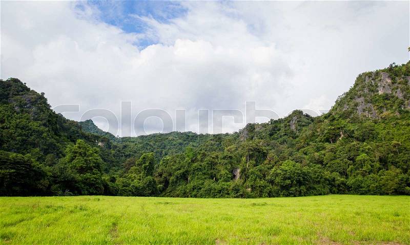 Beautiful Mountain scape at thailand, stock photo