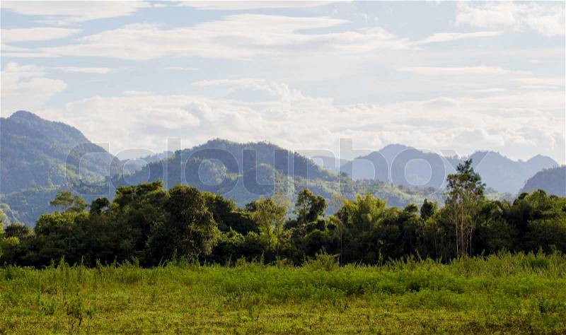 Beautiful Mountain scape at thailand, stock photo