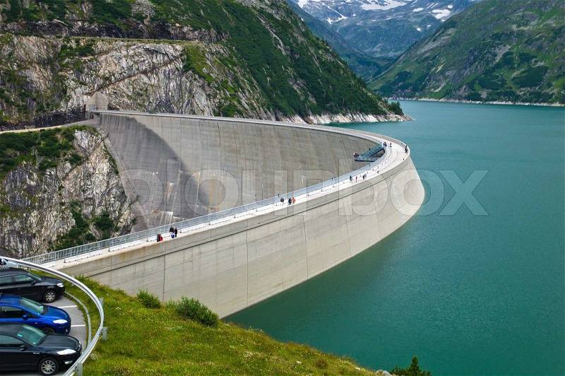 The reservoir for power generation by hydropower in malta, carinthia, austria. memory \