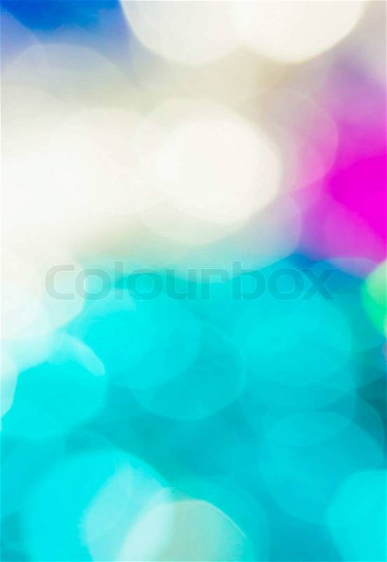 Abstract circular colorful bokeh from the party light, stock photo