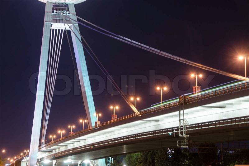 New Bridge in Bratislava, Slovakia, stock photo
