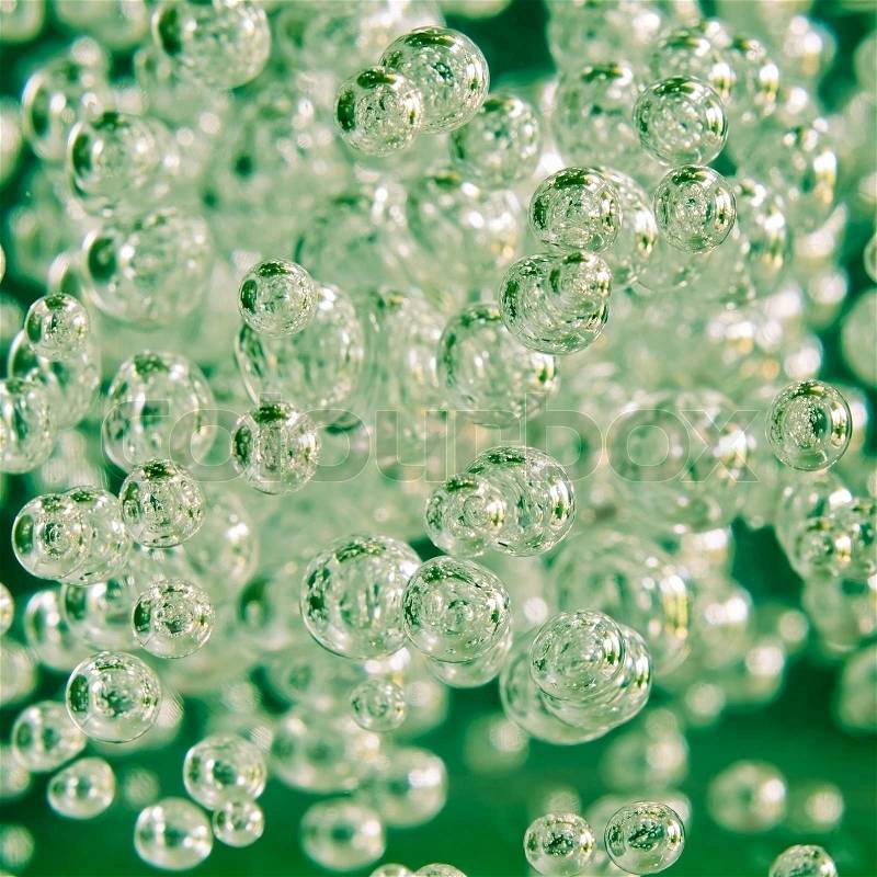 Detail of abstract green bubble, can be used for background, stock photo