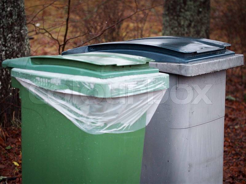 Waste Containers, stock photo