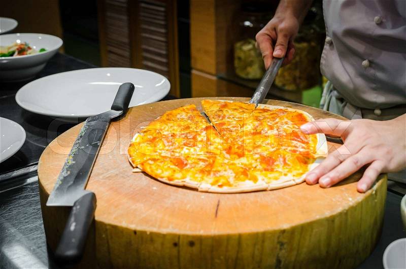 Make pizza (Special procress), stock photo