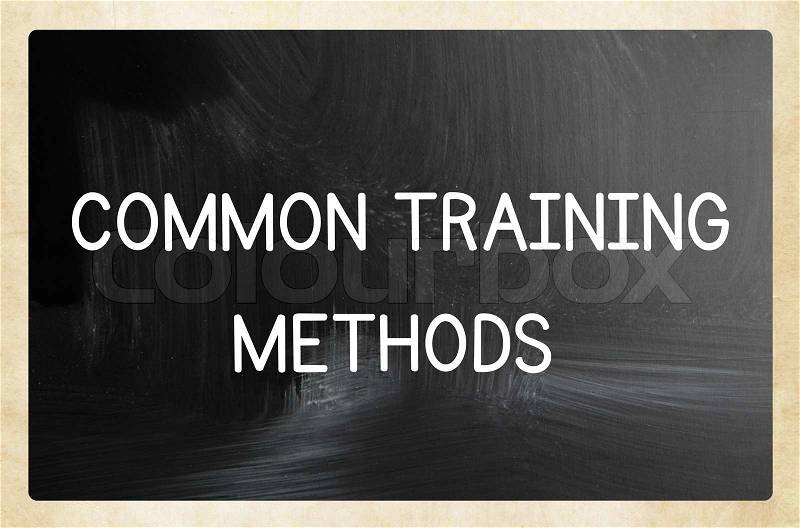 Common training methods, stock photo
