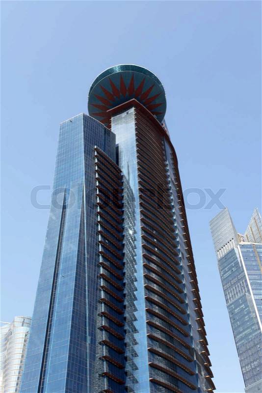 World Trade Center Building in Doha, Qatar, stock photo