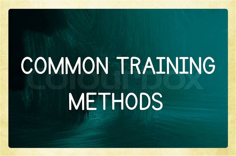 Common training methods, stock photo