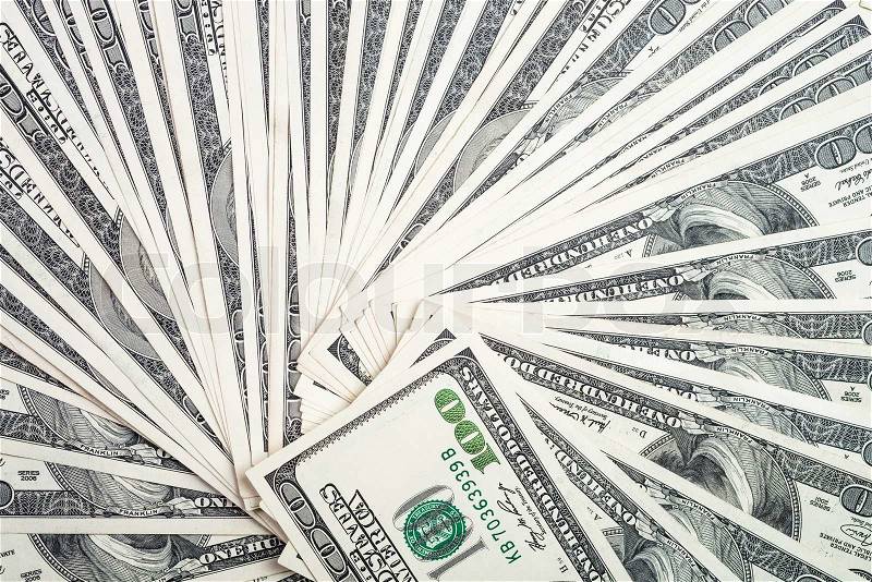 Money cash as background from dollars usa, stock photo