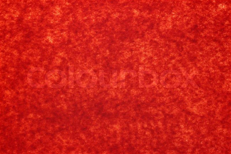 Close up of red felt sheet, stock photo