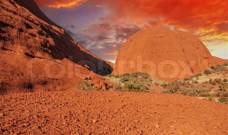 Colors of Australian Outback in Winter, stock photo
