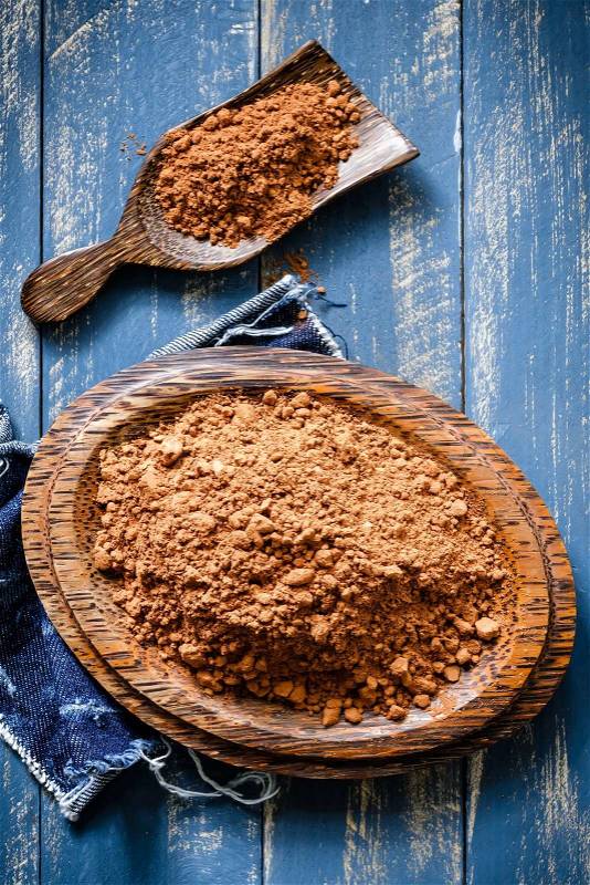 Cocoa powder, stock photo