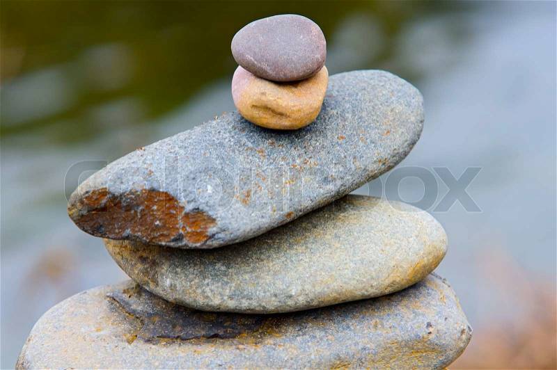 Rocks in balance - outdoor photography -, stock photo