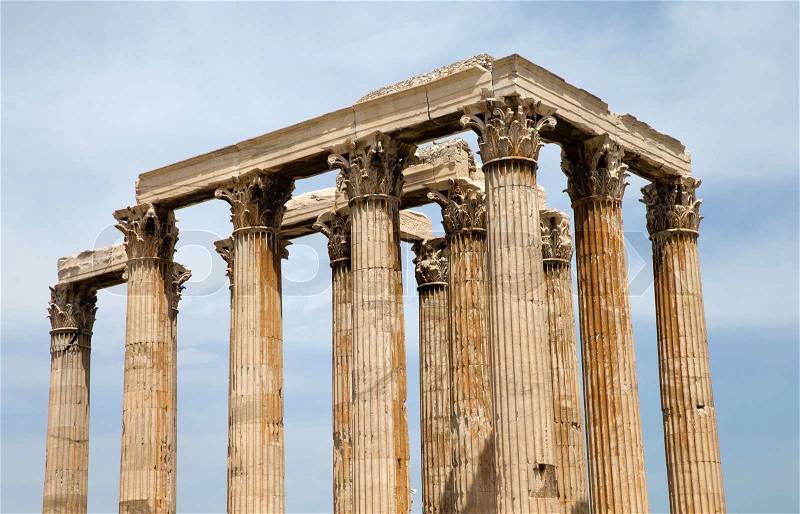 Parthenon on the Acropolis in Athens, Greece, stock photo